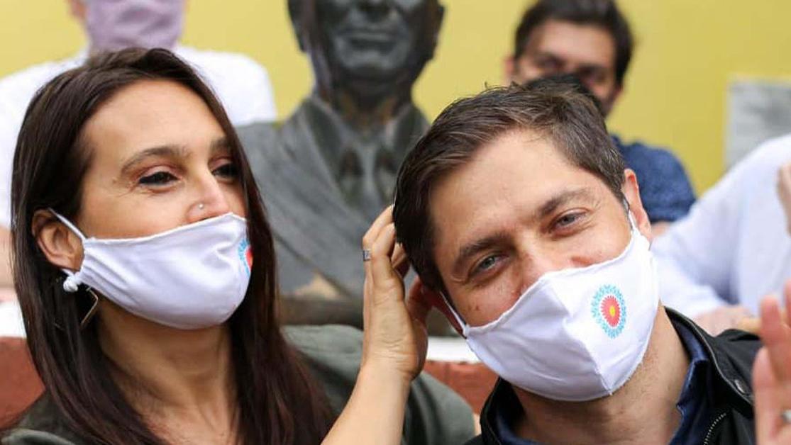 Soledad Quereilhac junto a su esposo, Axel Kicillof.