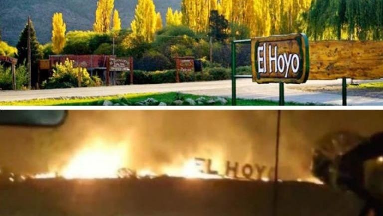 El antes y después de El Hoyo.