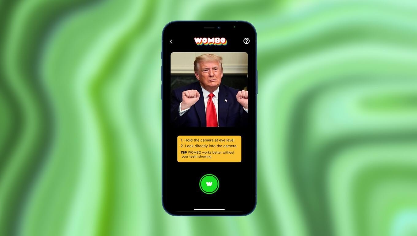 Wombo, la app que hace cantar a políticos y famosos.