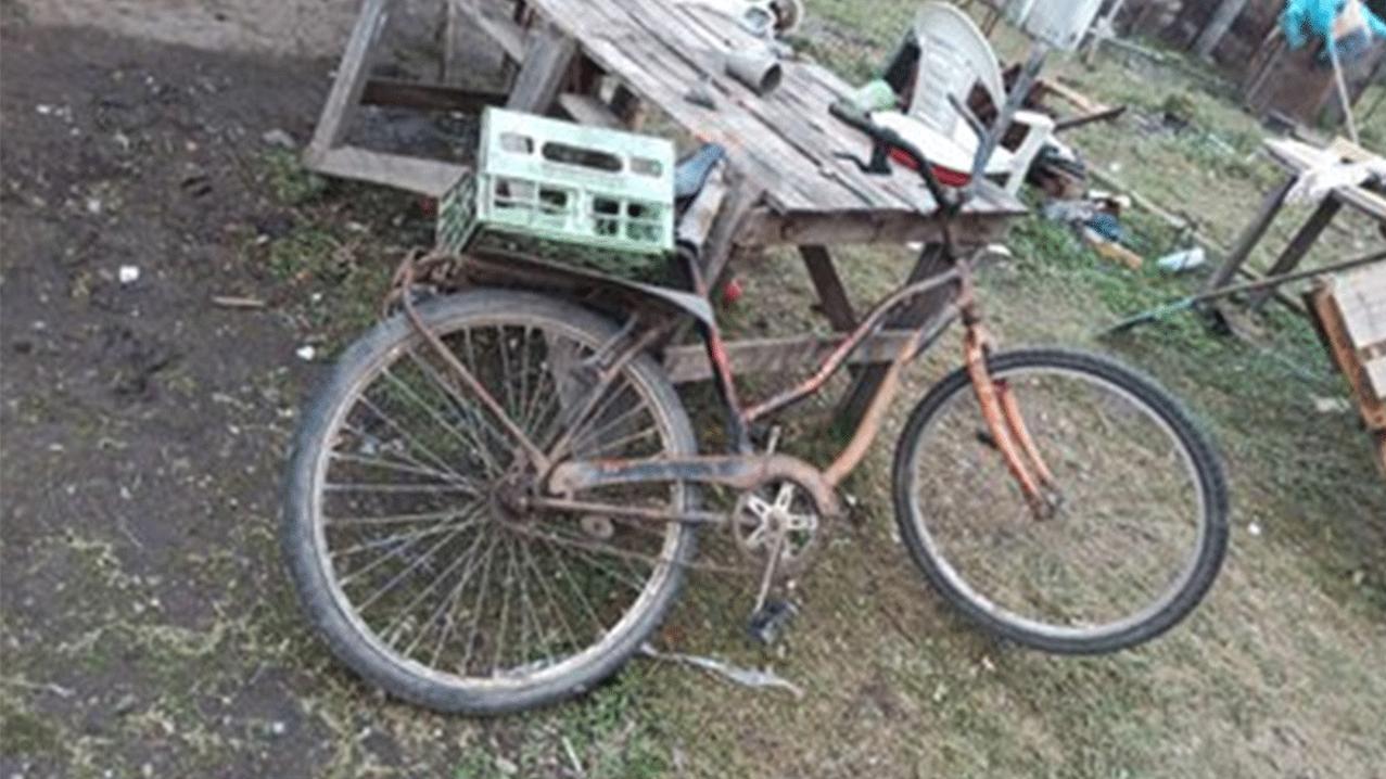 La bicicleta del cartonero Carlos Savanz fue reconocida por la madre de la niña.