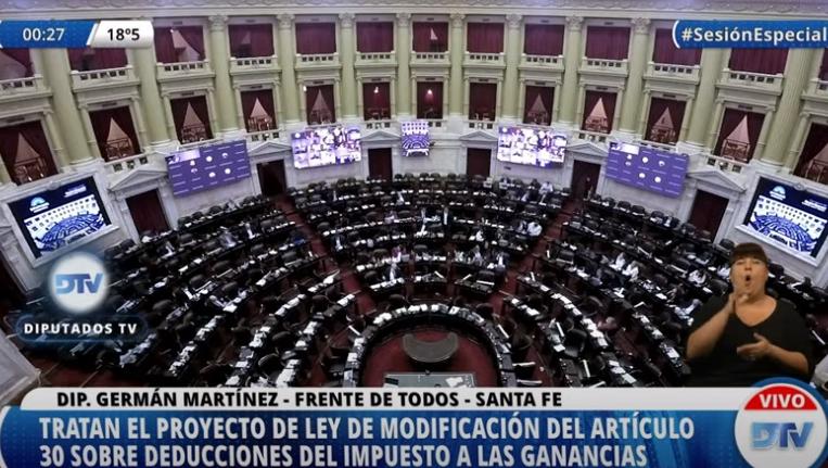 Estos son los orados de la sesión especial por el Impuesto a las ganancias.