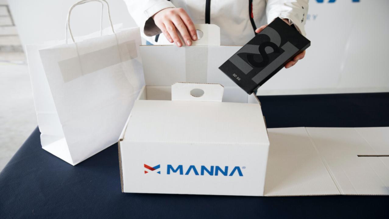  Manna es la empresa lider en la entrega con drones en Europa.