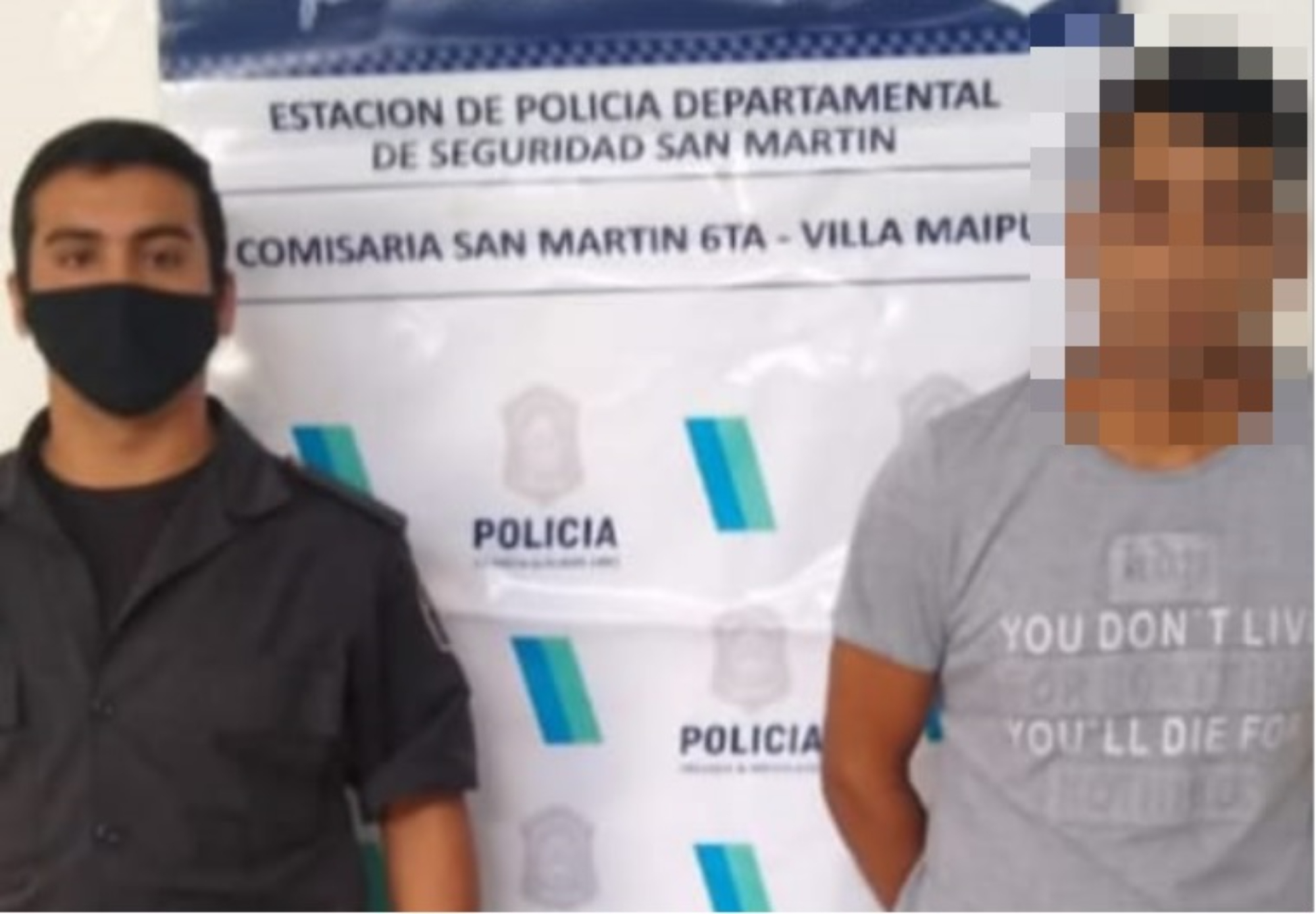 Este es el individuo que fue detenido en Villa Maipú por estar implicado en el brutal suceso.