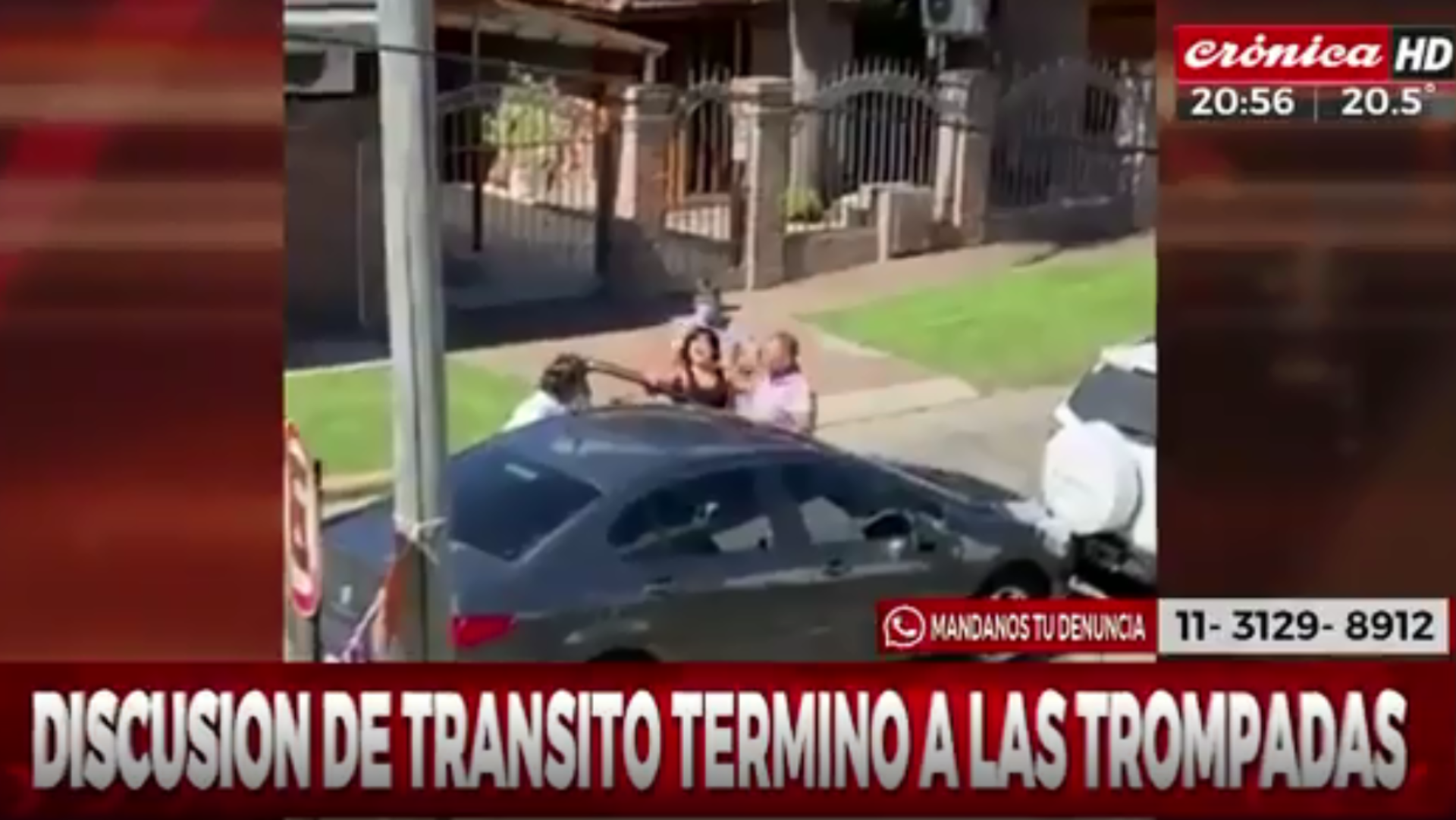 El incidente estuvo a punto de culminar a los golpes (captura de video)