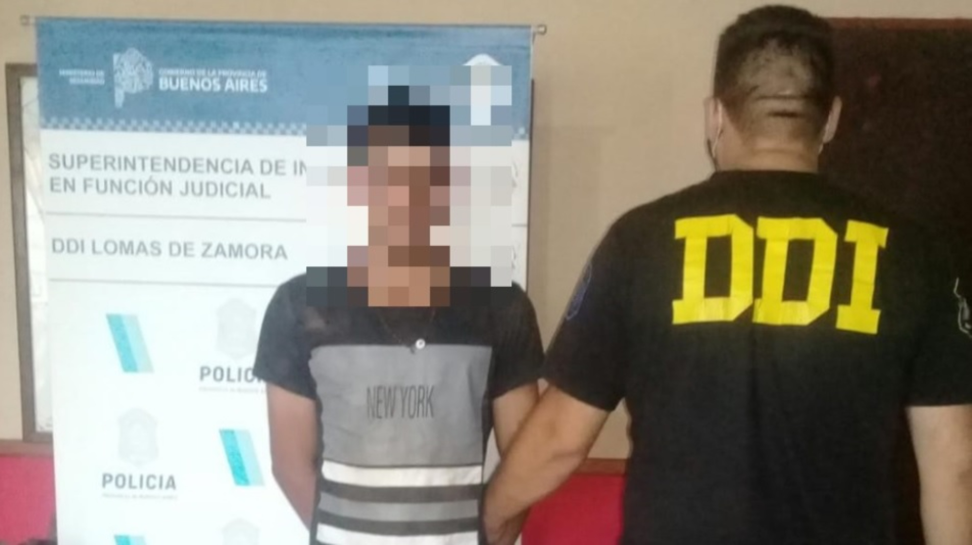 Este es el individuo que fue detenido por haber asesinado a un vecino a ladrillazos en la cabeza.