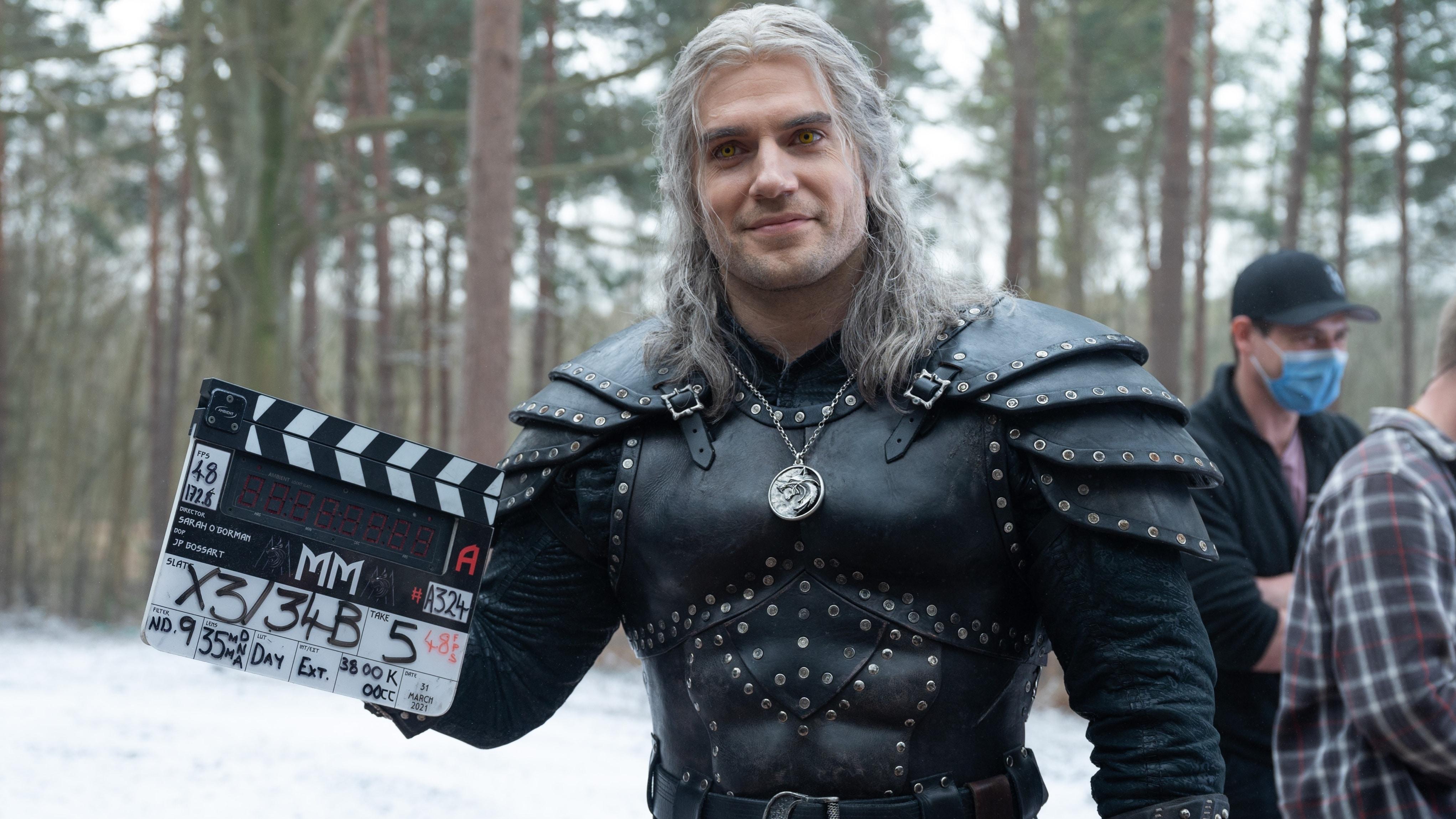 Henry Cavill en el rodaje de la segunda temporada de The Witcher que se estrenará en Netflix.