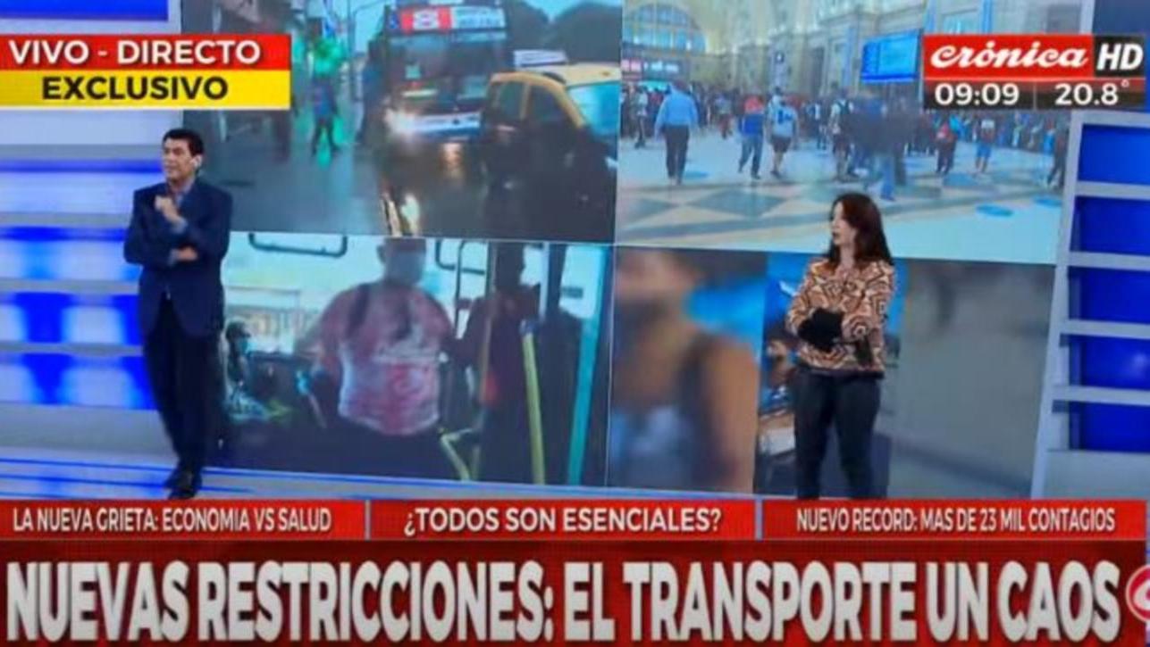 A pesar de los controles, siguen las complicaciones en el transporte (Captura de TV).