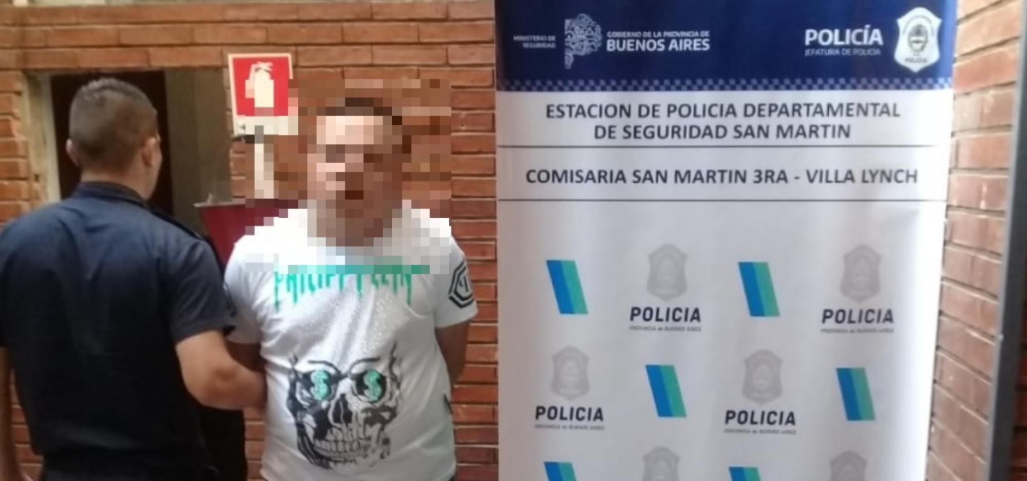 Este es uno de los individuos que fue detenido a raíz de la agresión a balazos.