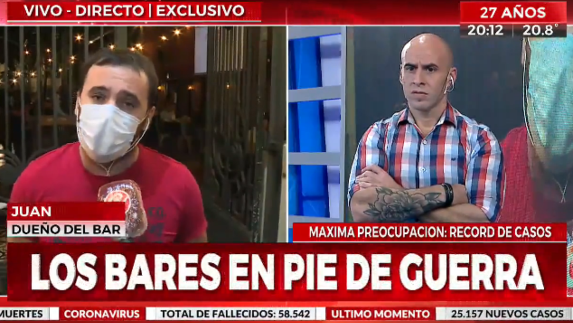 Los bares en pie de guerra ante nuevas restricciones (Captura de Pantalla).