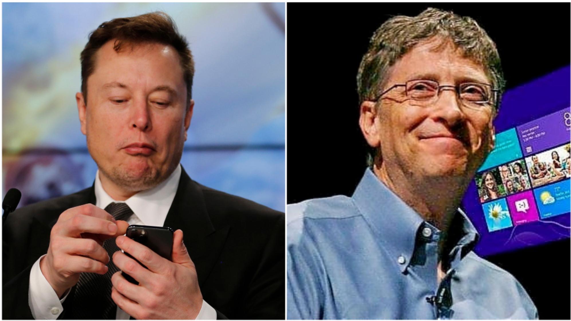 Elon Musk y Bill Gates tuvieron varios encontronazos en los medios internacionales.