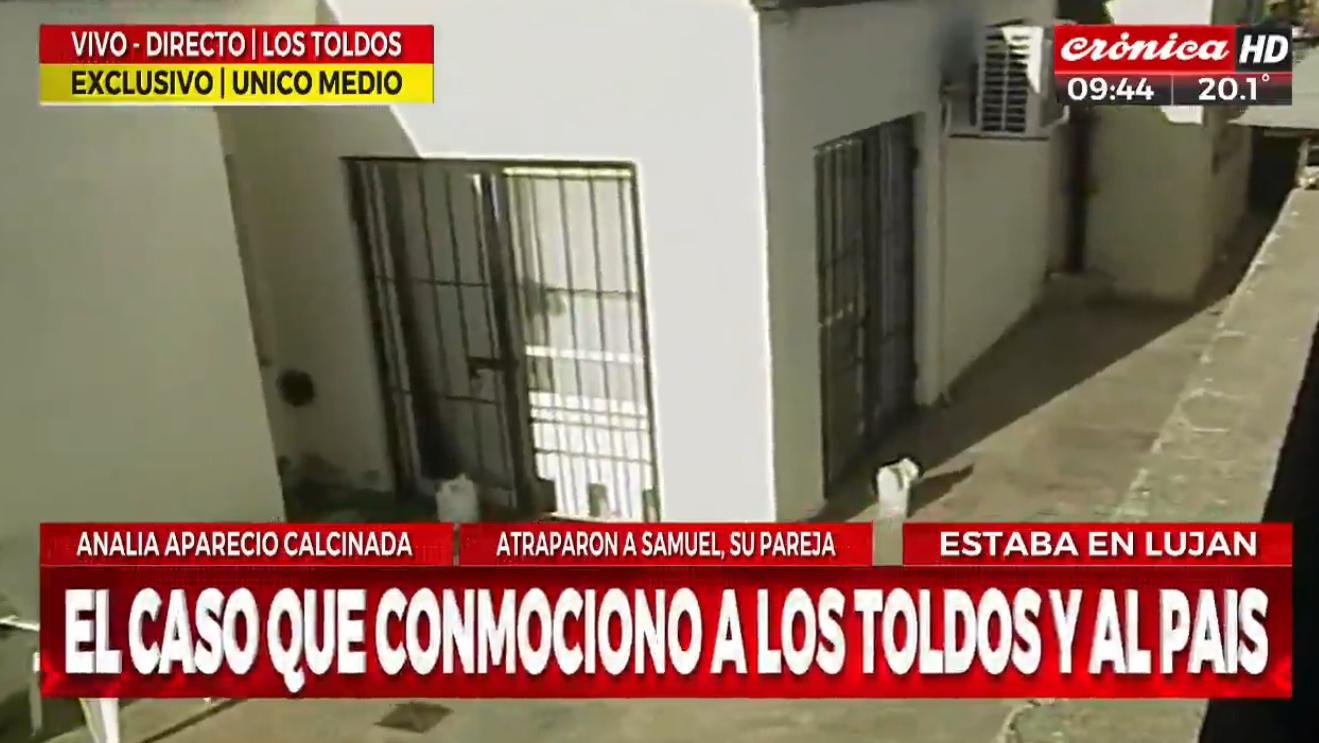 Esta es la casa de Analía Maldonado, en Moreno al 700, en Los Toldos, donde ocurrió el femicidio (Crónica HD)