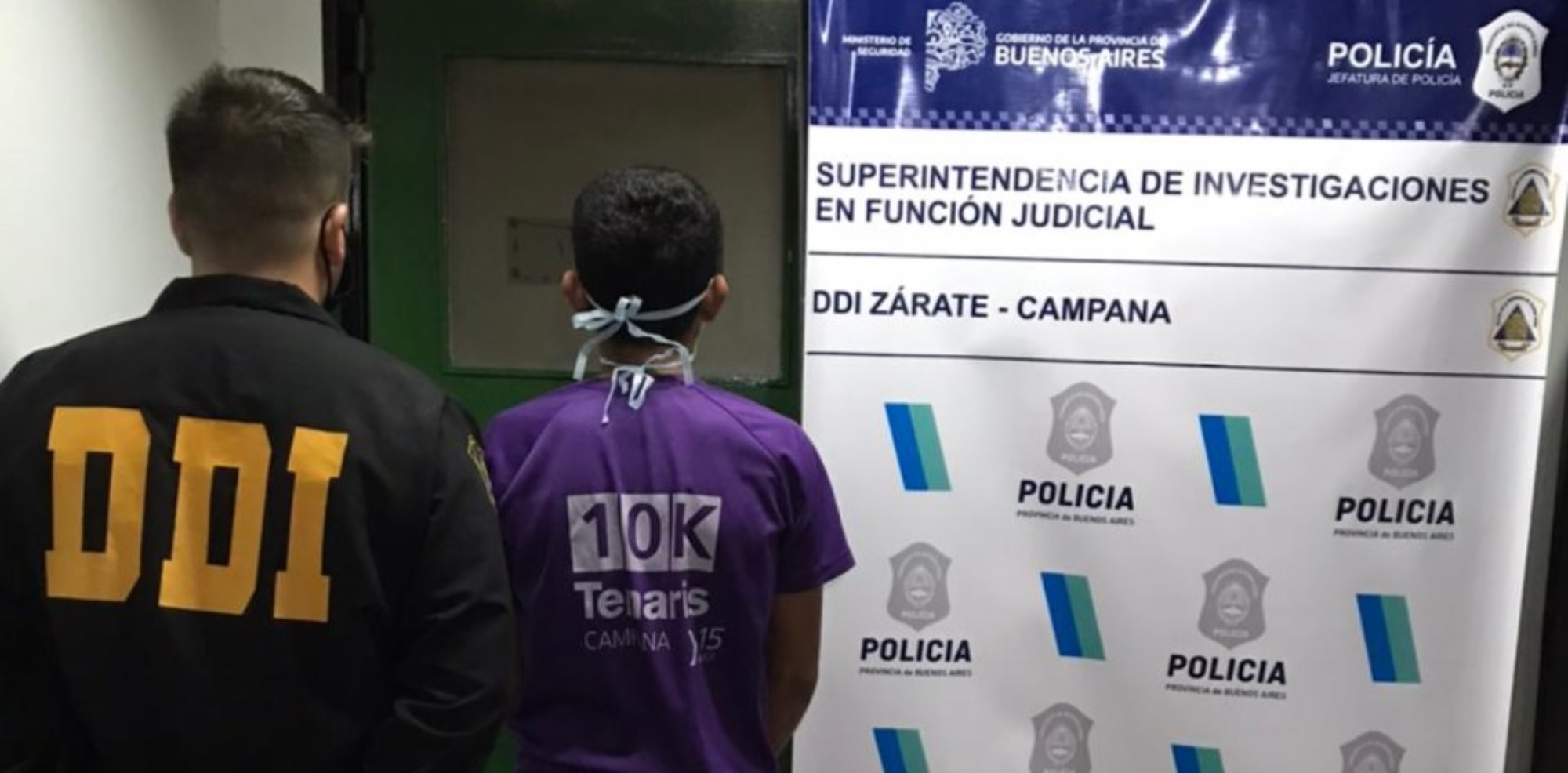 Este es uno de los menores que fue detenido por los investigadores policiales.