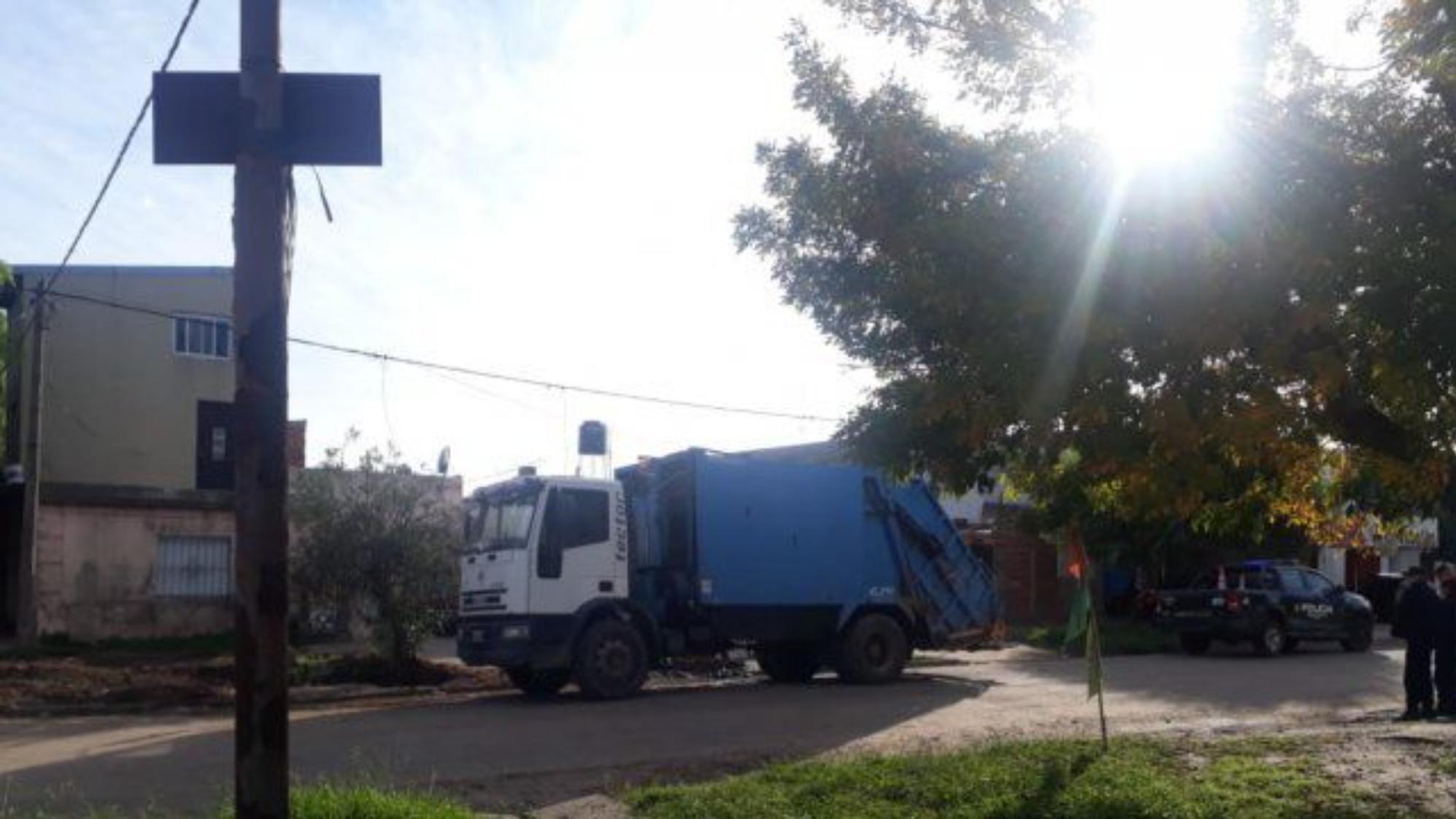 El cadáver de la beba estaba entre los residuos arrojados al volquete.