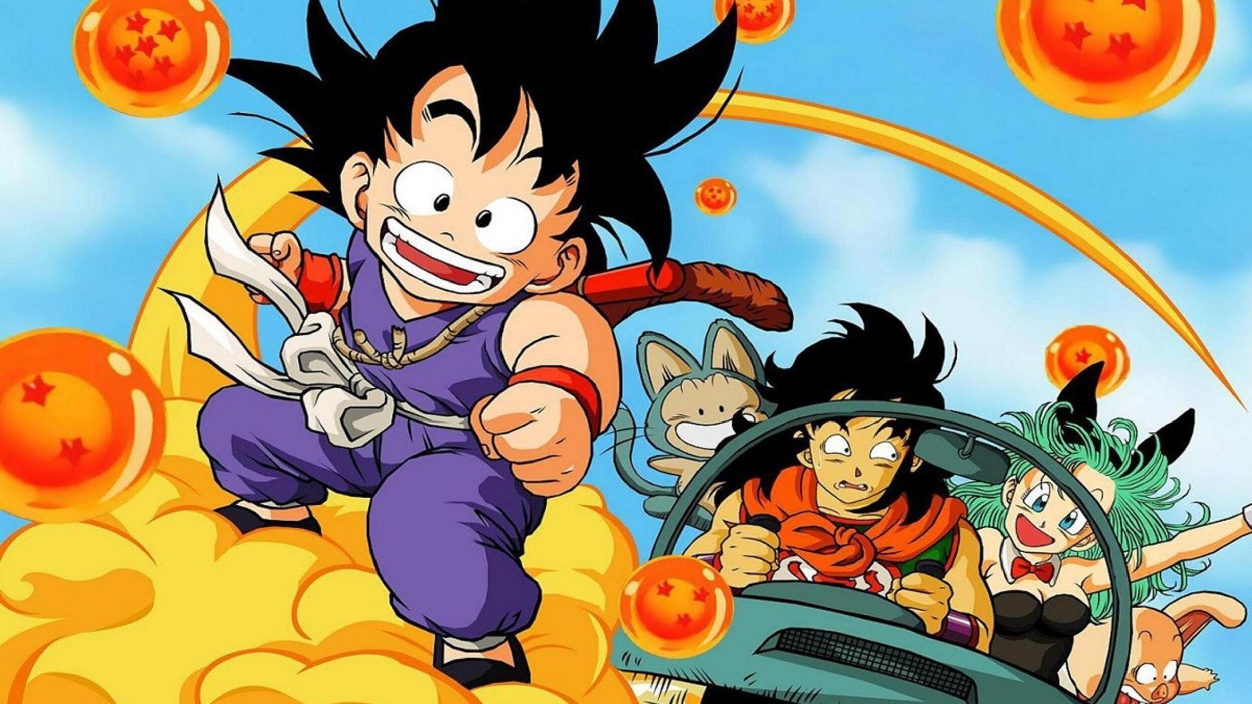 Goku de niño al iniciar sus aventuras. 