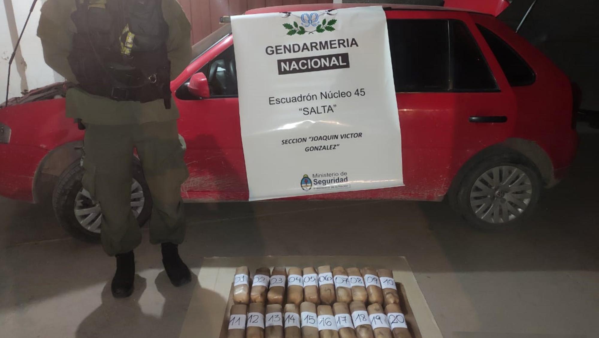 El operativo estuvo a cargo de Gendarmería Nacional.