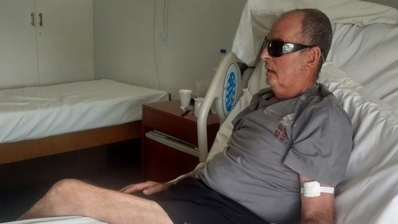 Noberto Internado en el hospital.