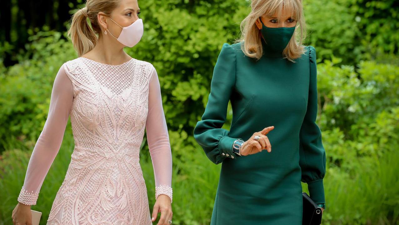 Fabiola Yañez almorzó con su par de Francia, Brigitte Marie-Claude Macron.