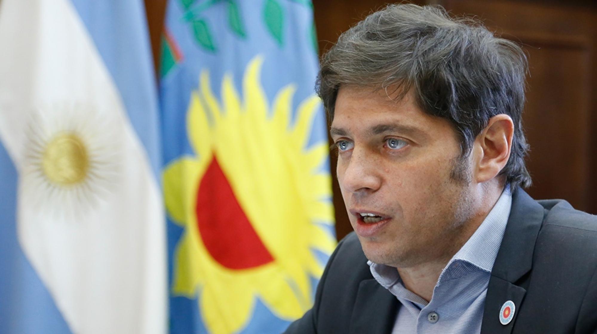 El gobernador bonaerense, Axel Kicillof habló de la compra de vacunas (Télam).