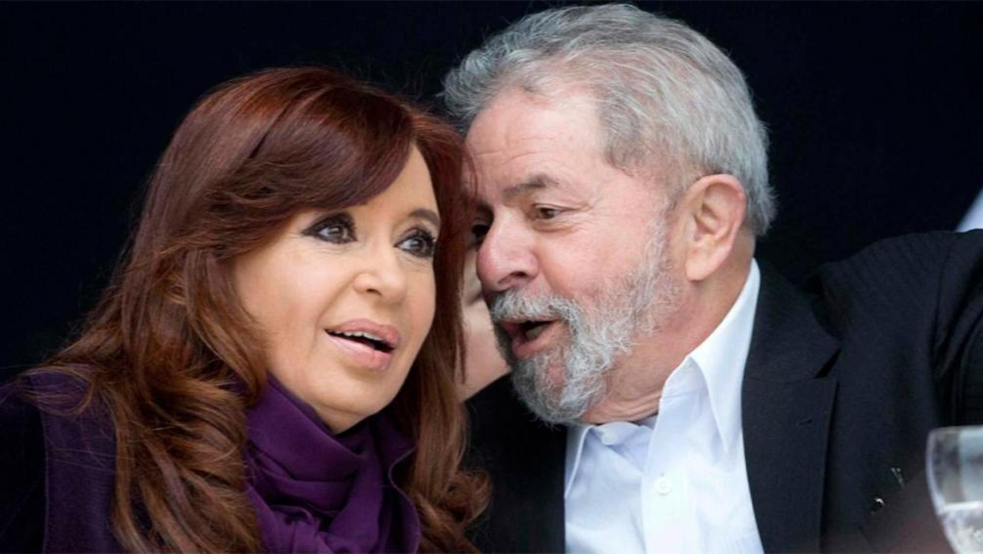 Cristina Kirchner y Lula comparten un evento virtual.