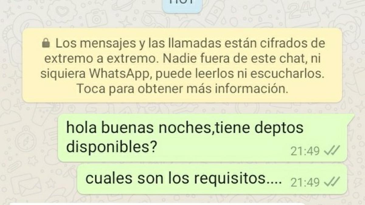 La conversación entre la joven y la inquilina que causó furor en las redes.