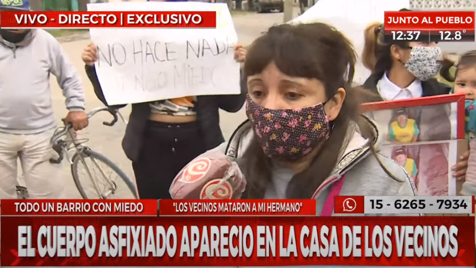 En diálogo con Crónica HD, Natalia Galván, hermana del joven asesinado por asfixia pidió justicia (Captura de Pantalla). 