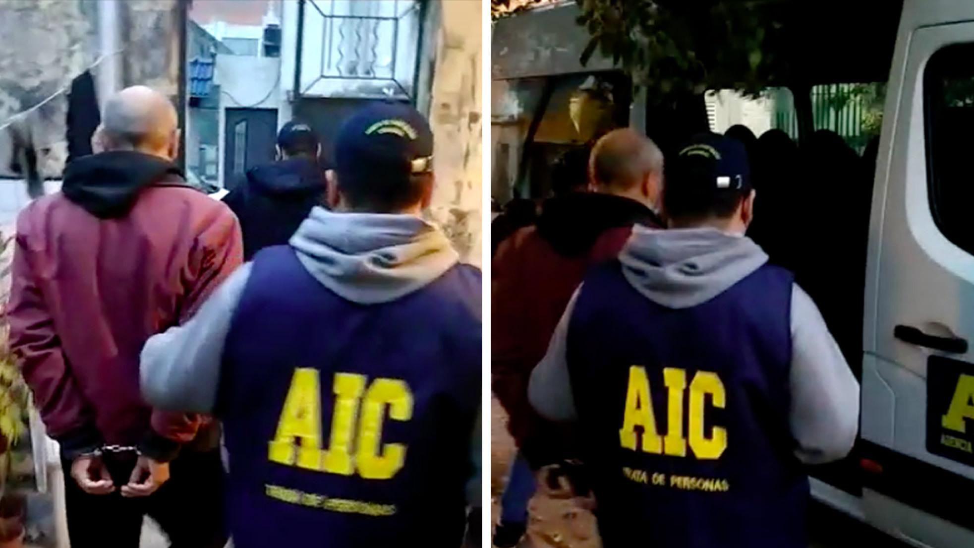 Además de los detenidos secuestraron material vinculado a la investigación. (Captura de video)