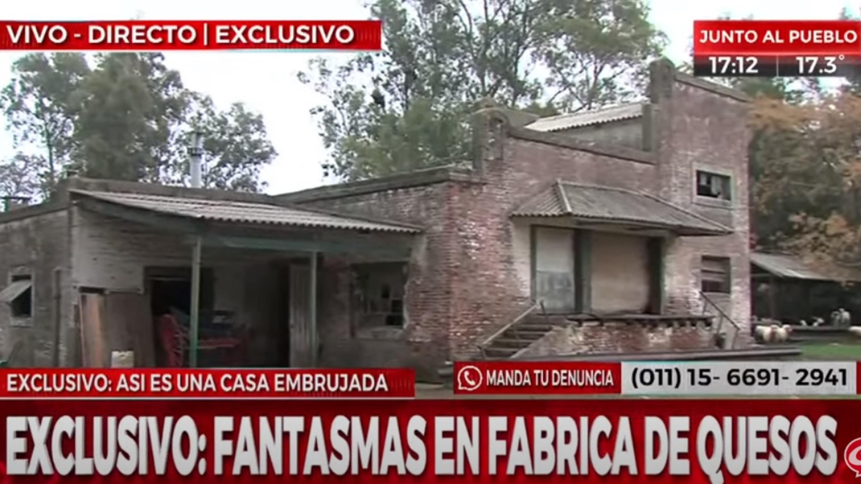 Crónica HD recorre la fábrica de quesos abandonada y embrujada que causa terror en los vecinos. (Captura video)