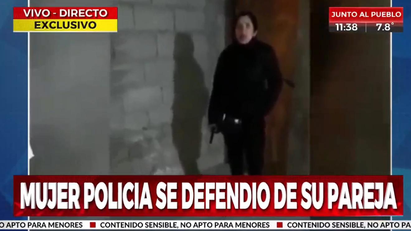 La agente de la Policía de Catamarca apuntó con su arma a su ex pareja (Crónica HD).