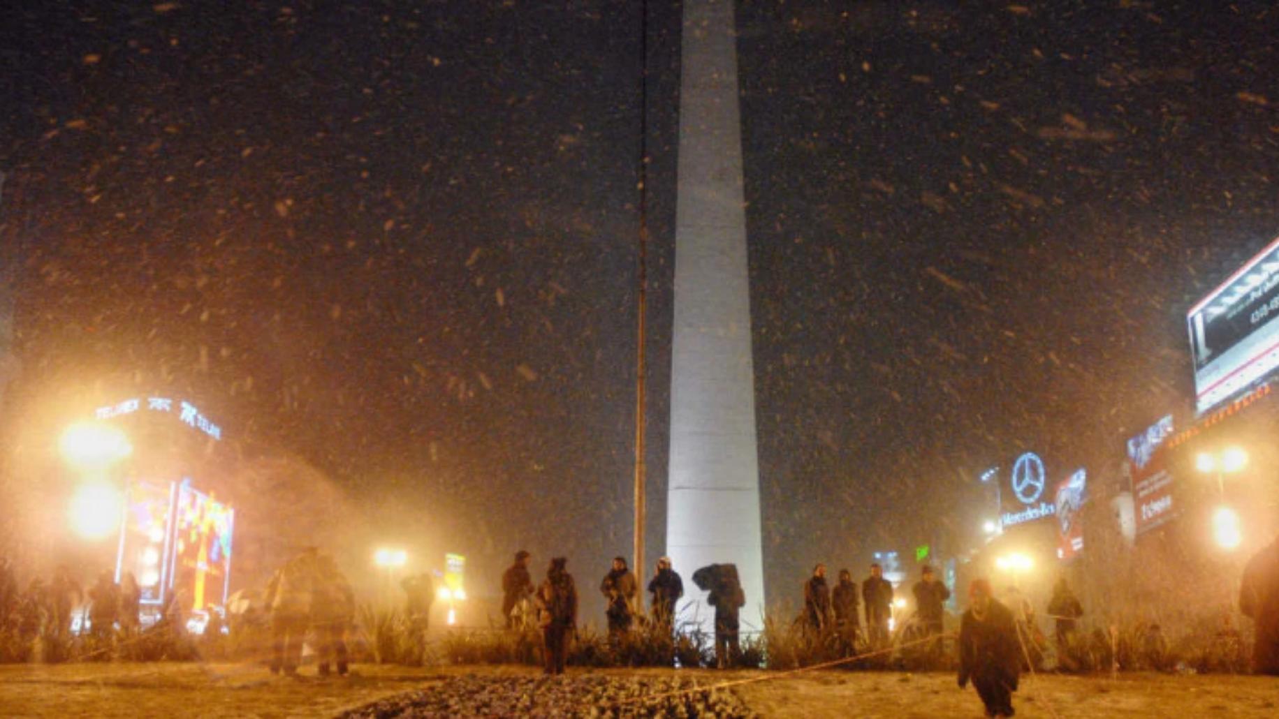 La nieve tiñó de blanco Buenos Aires 14 años atrás