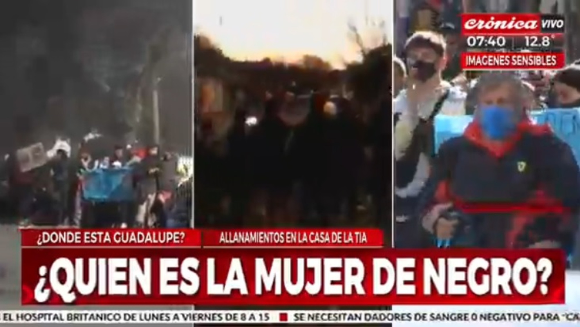 Crónica HD analizó la pista de la mujer de negro que habría estado junto a Guadalupe.