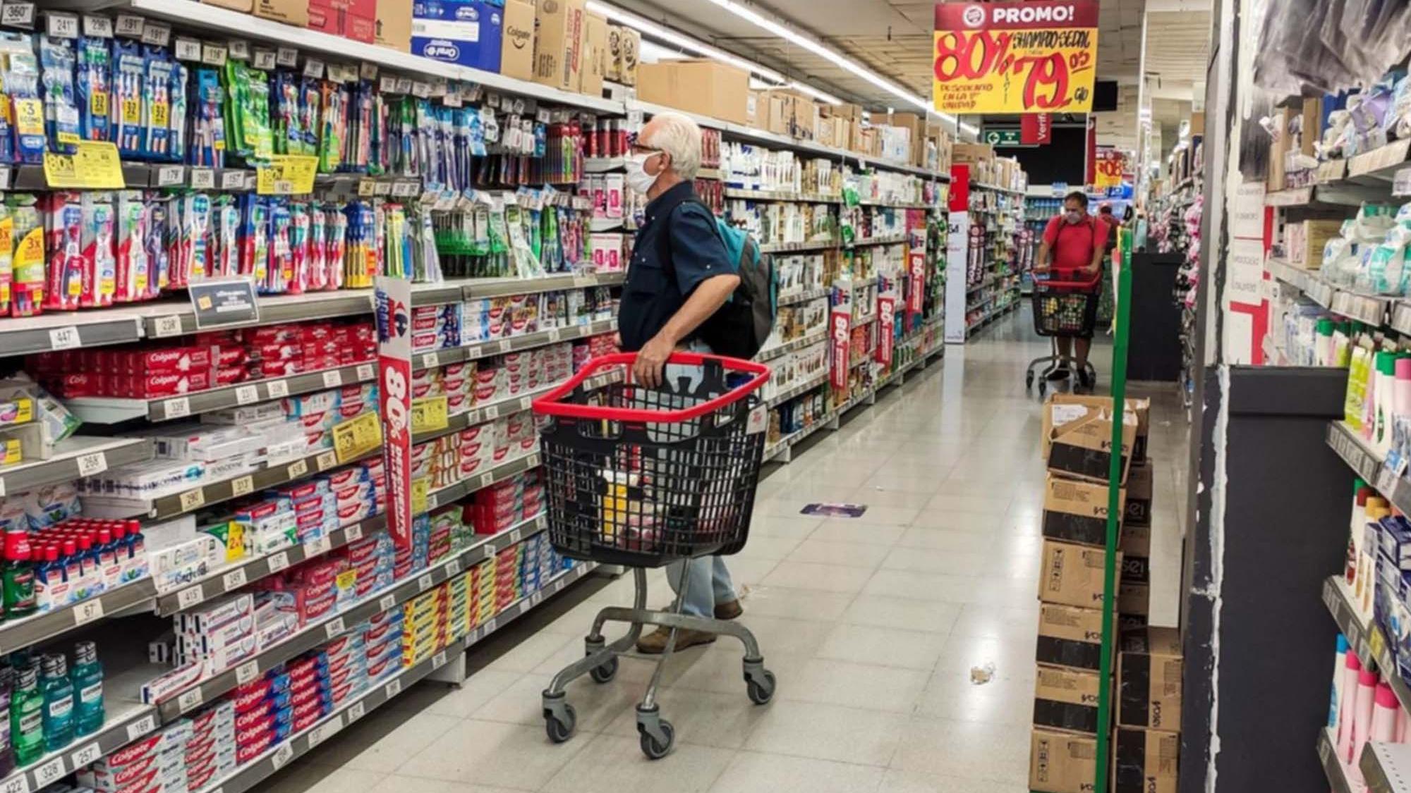 Las ventas en supermercados crecieron en abril 1,2% interanual.