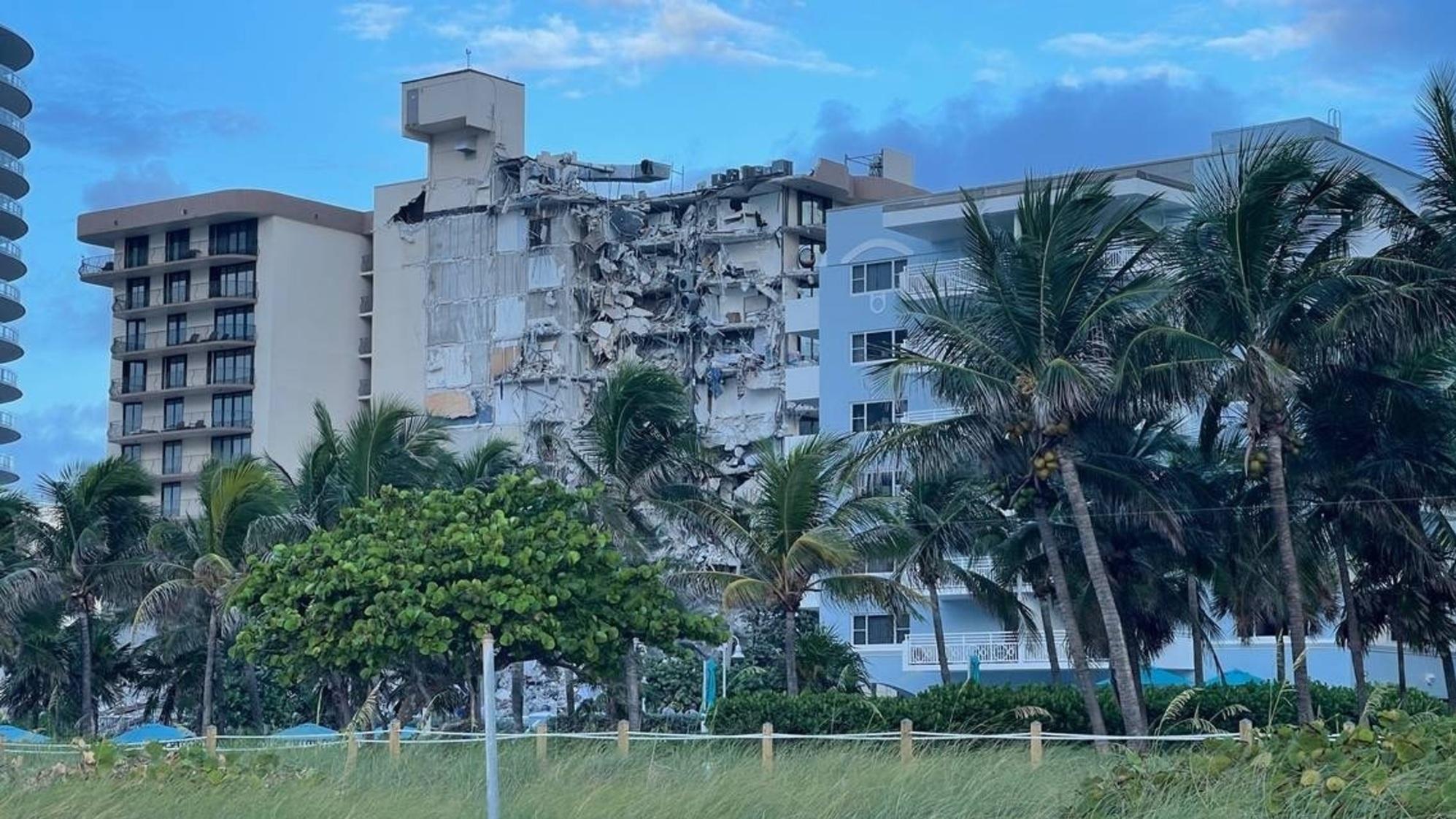 La imagen de la desolación y muerte en Miami (Twitter).