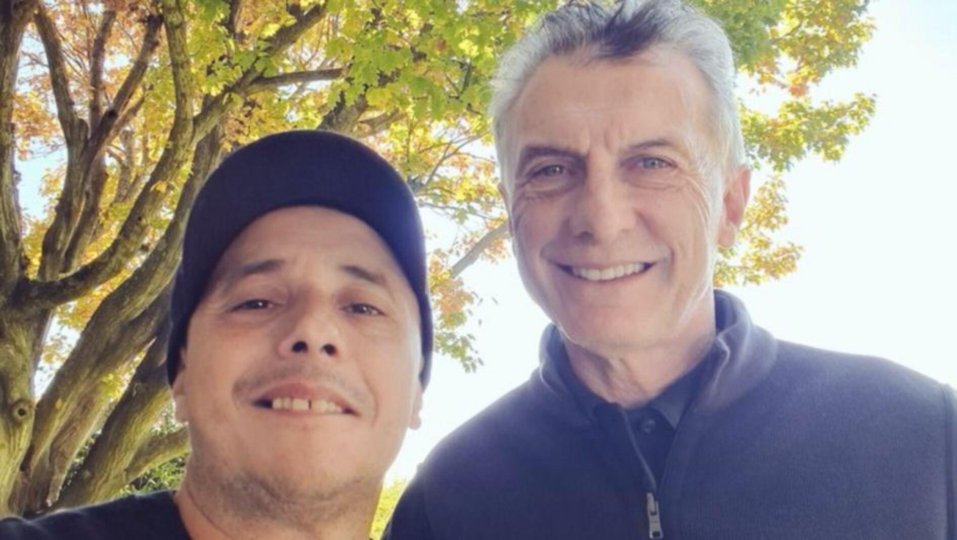 El Dipy obtuvo su fotografía con Mauricio Macri a principios de junio.