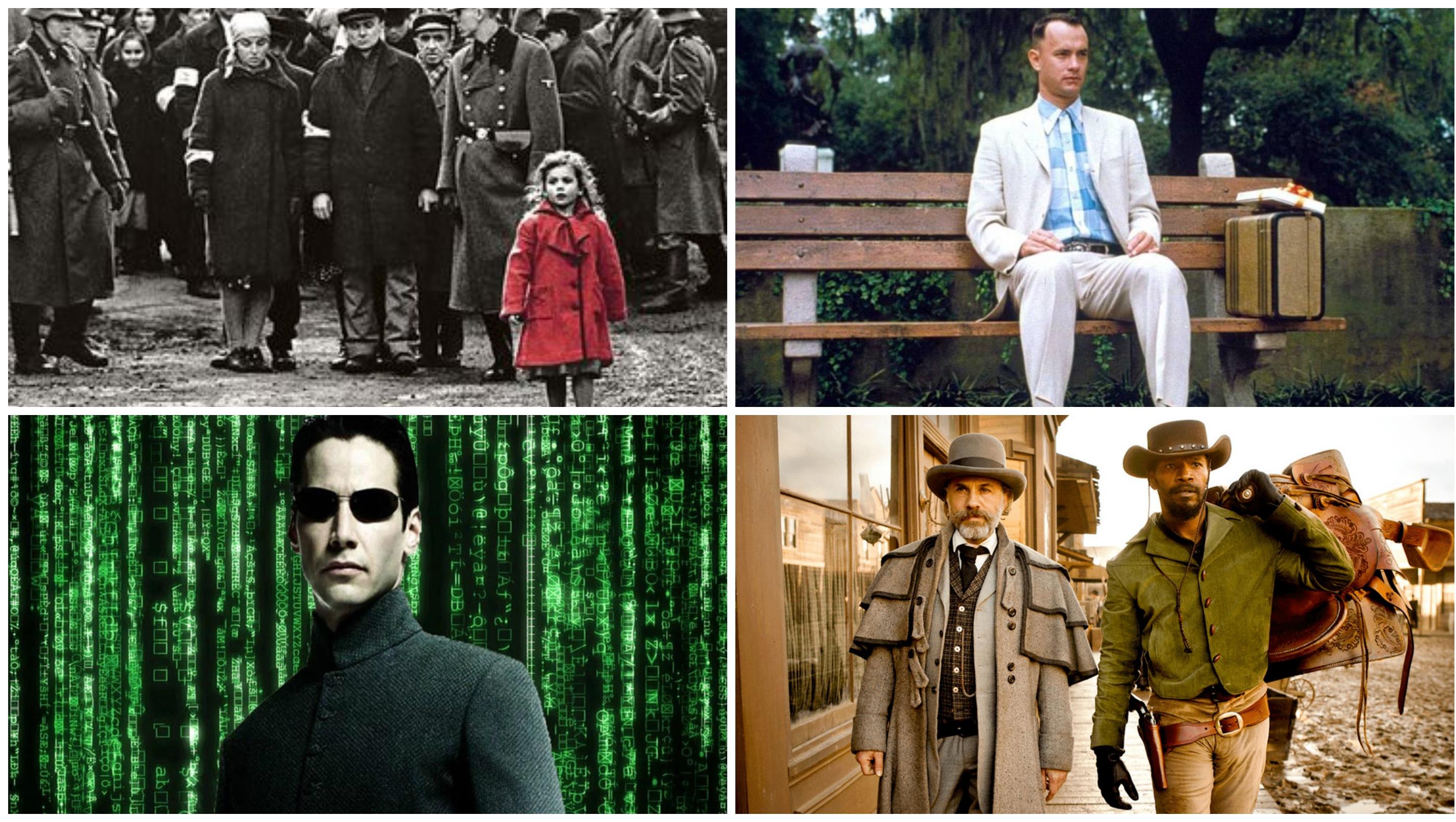 La lista de Schindler, Forrest Gump, Matrix y Django son algunas de las mejores películas disponibles en Netlfix.