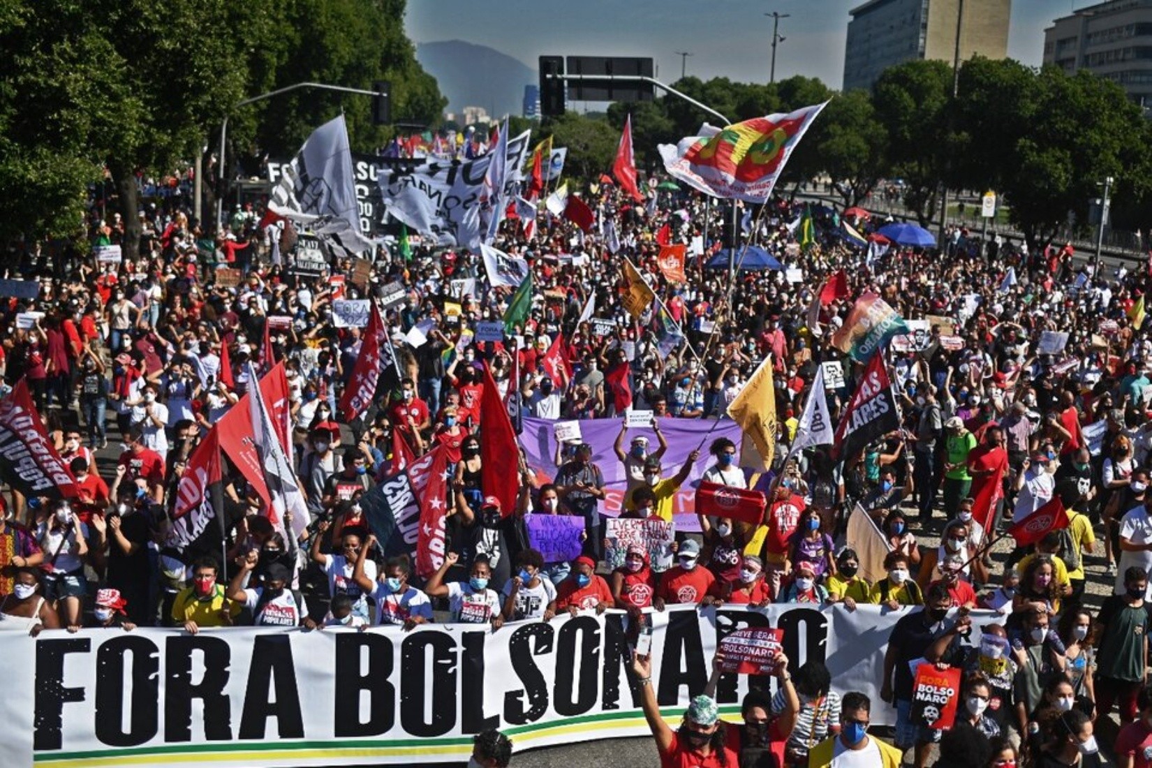 Las manifestaciones en contra del jefe de estado se han vuelto una constante en los últimos meses. 