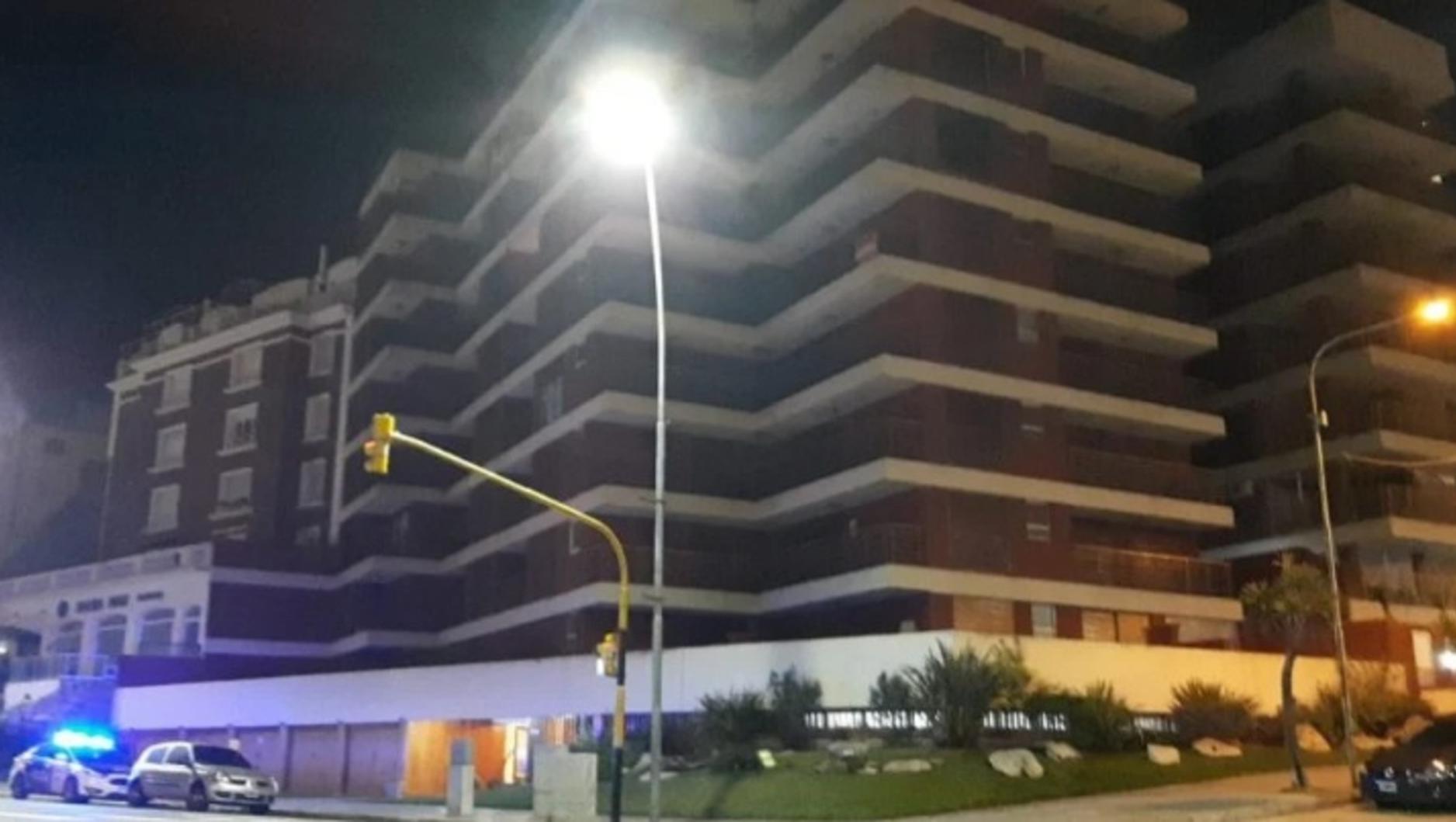 El edificio de Mar del Plata donde ocurrió la tragedia.