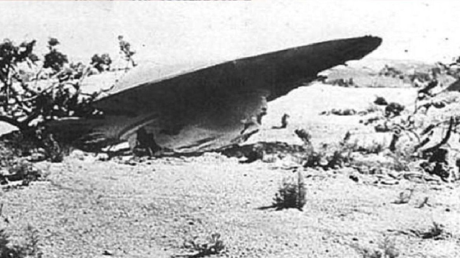 El OVNI caído en un rancho de Roswell, en Nuevo México, Estados Unidos.