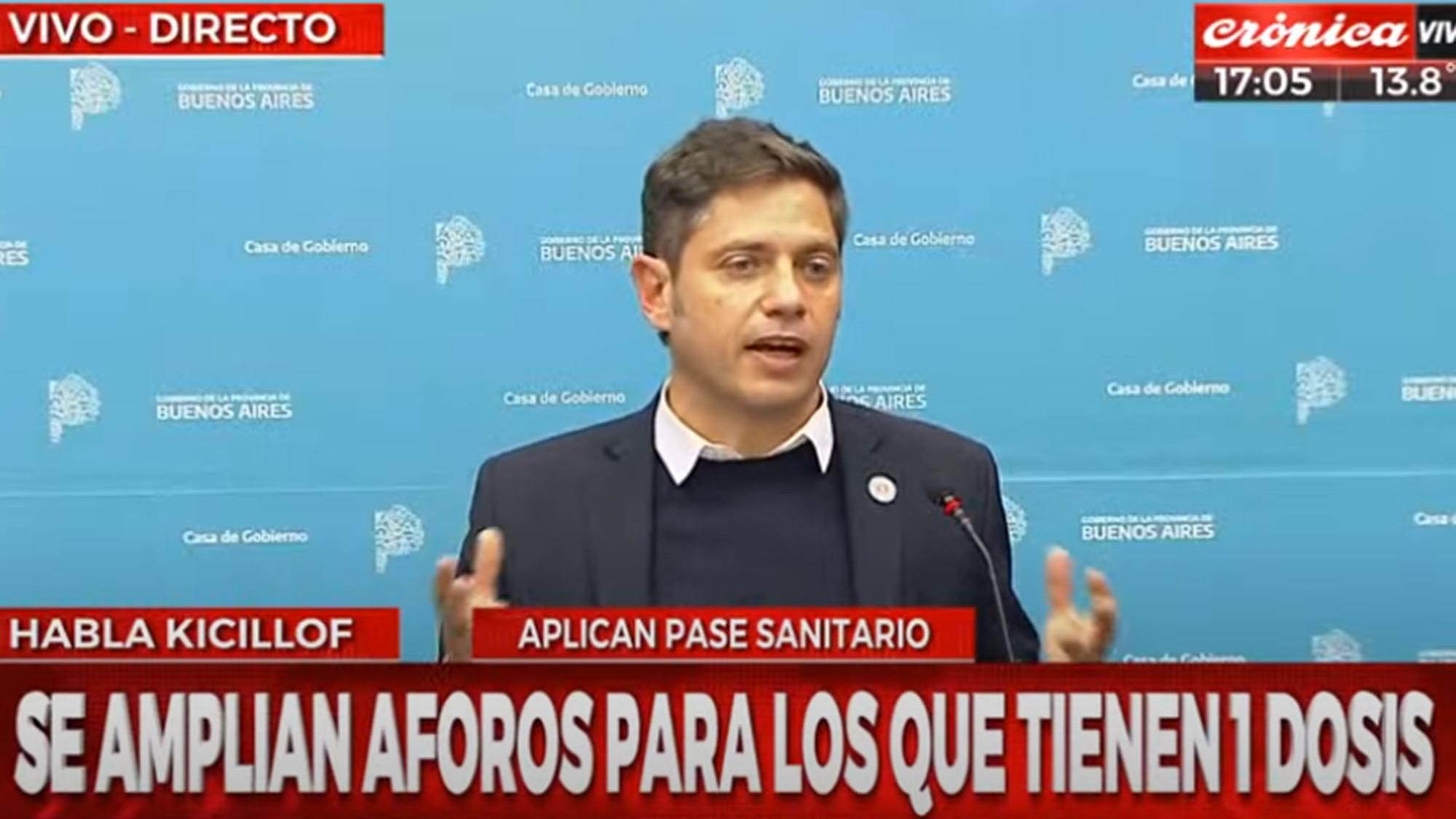 Axel Kicillof anunció que el AMBA 