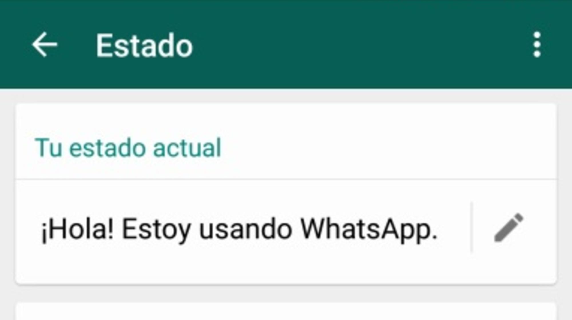 Los estados tienen una descripción predeterminada que es posible personalizar a nuestro antojo.