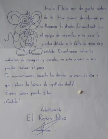 Ratón Pérez Carta