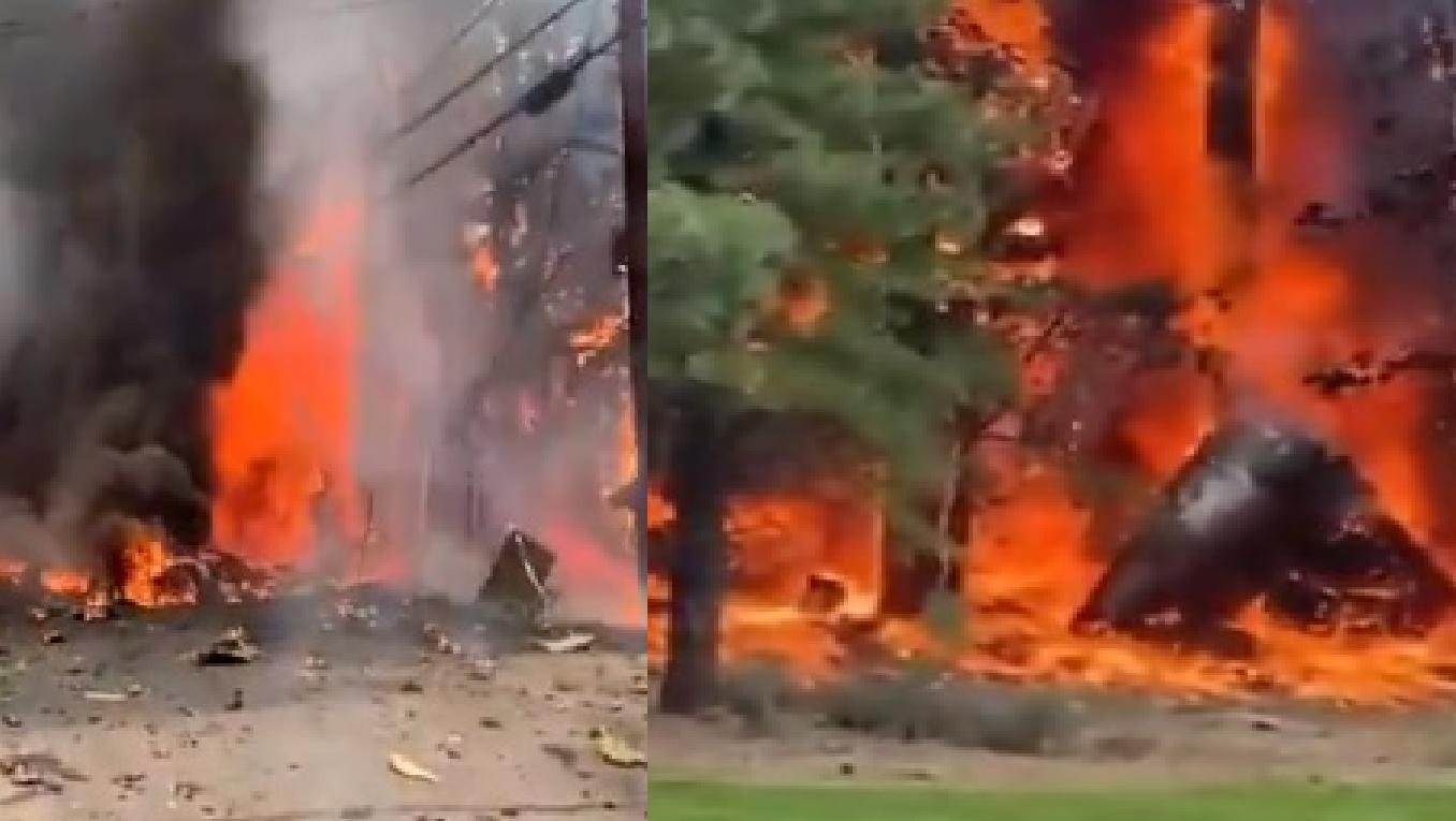 Este lunes al mediodía cayó un jet privado en una cancha de golf y hasta el momento se desconoce la cantidad de fallecidos.