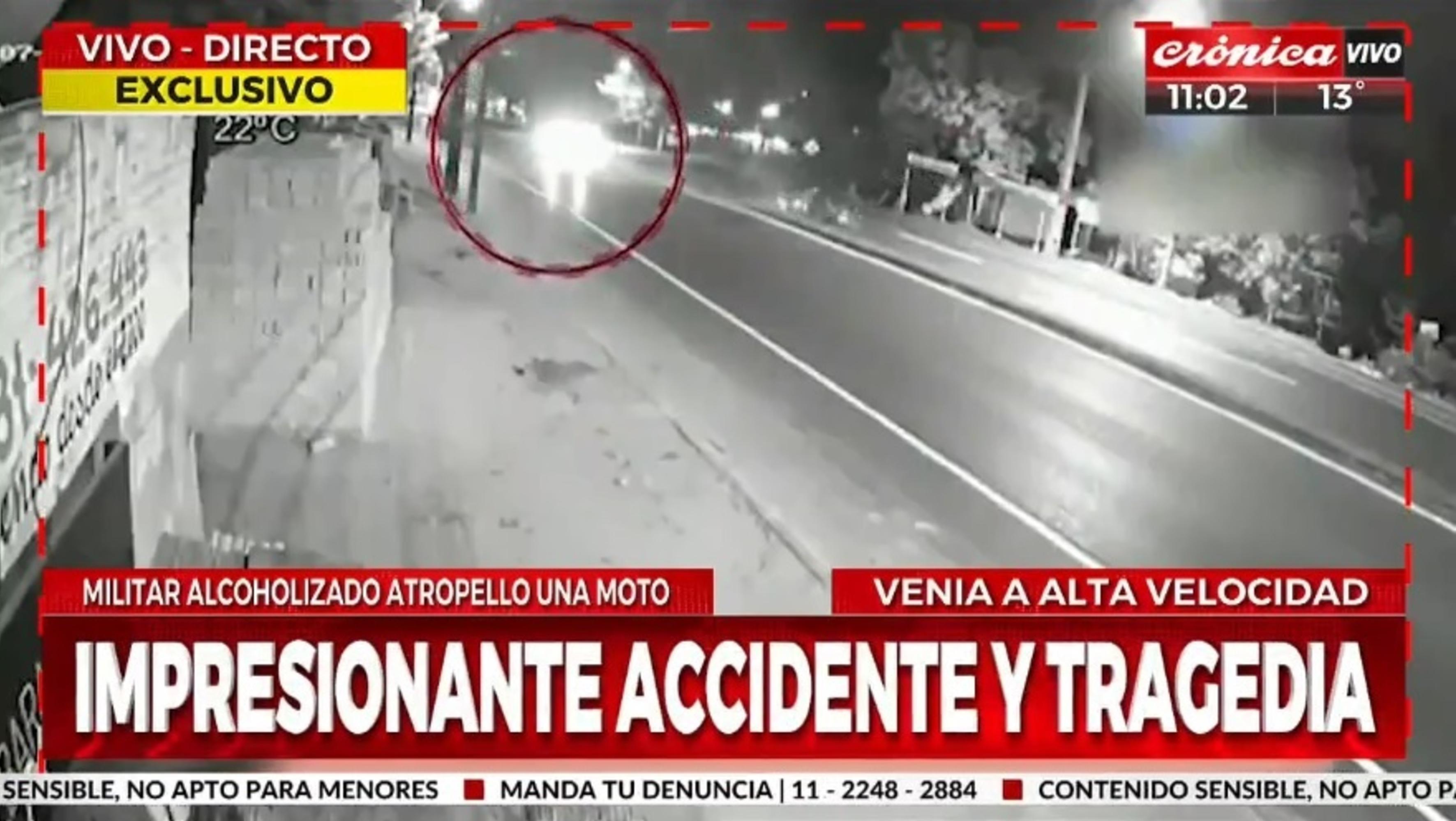 Así ocurrió el trágico accidente que provocó el militar alcoholizado en Paraguay. (Captura video)