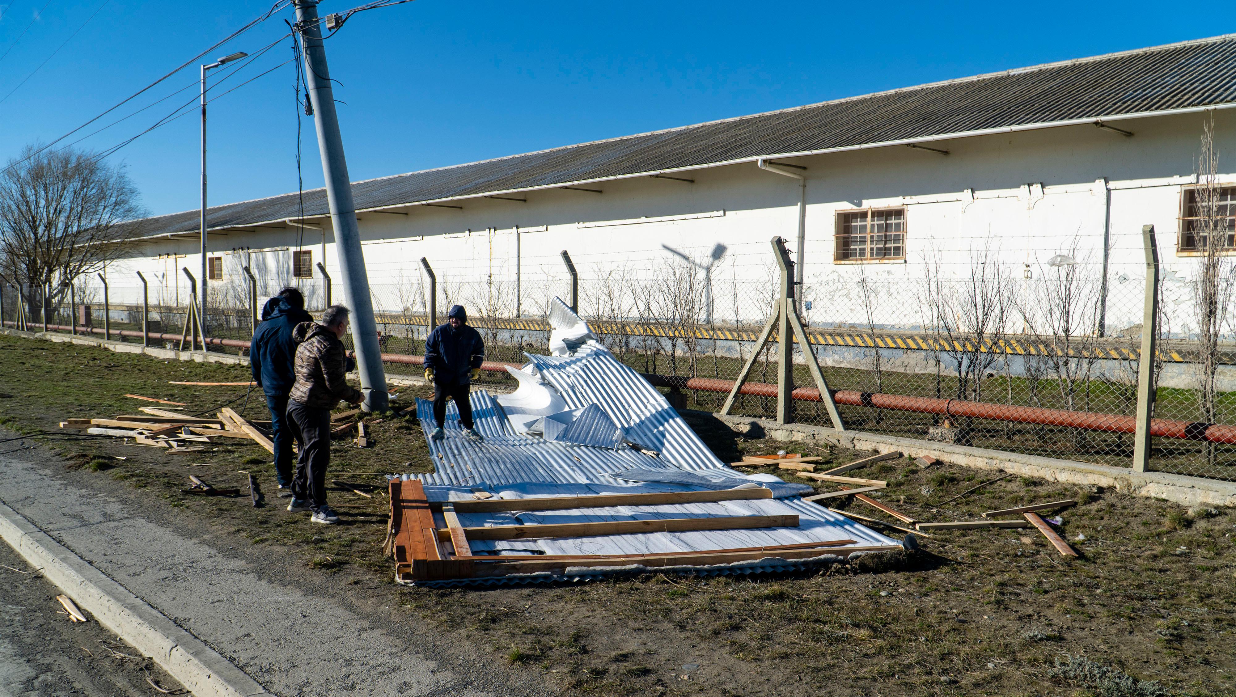 El temporal originó daños materiales en algunas localidades de Santa Cruz (Télam). 