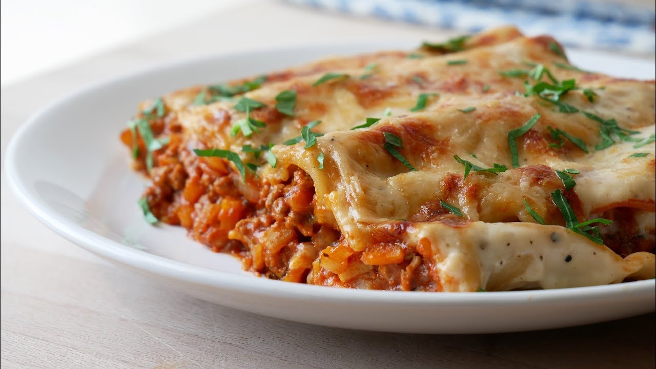 Canelones rellenos de osobuco y espinaca, una de las opciones gourmet.