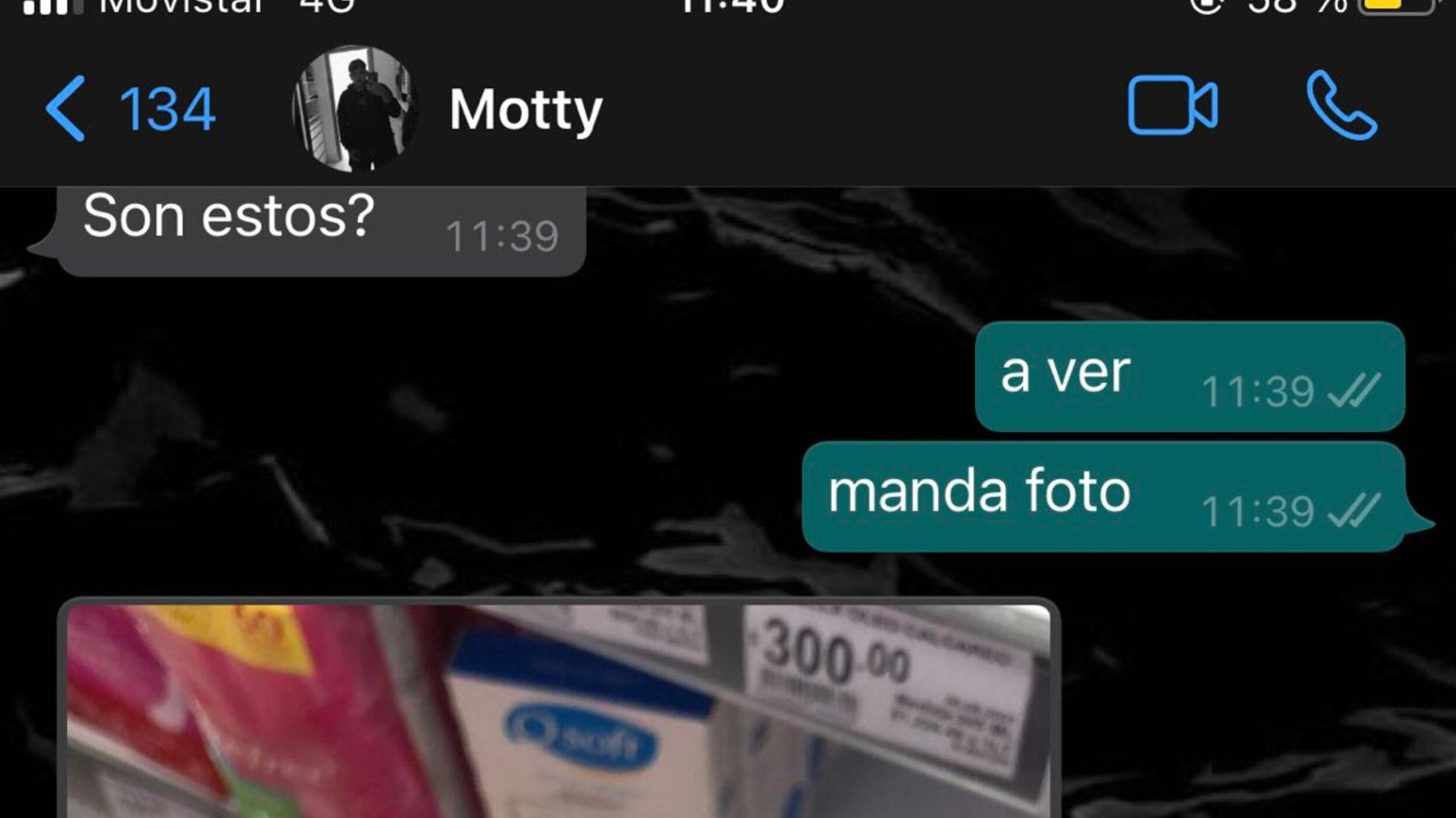 Su novio pretendía comprarle un producto incorrecto. 