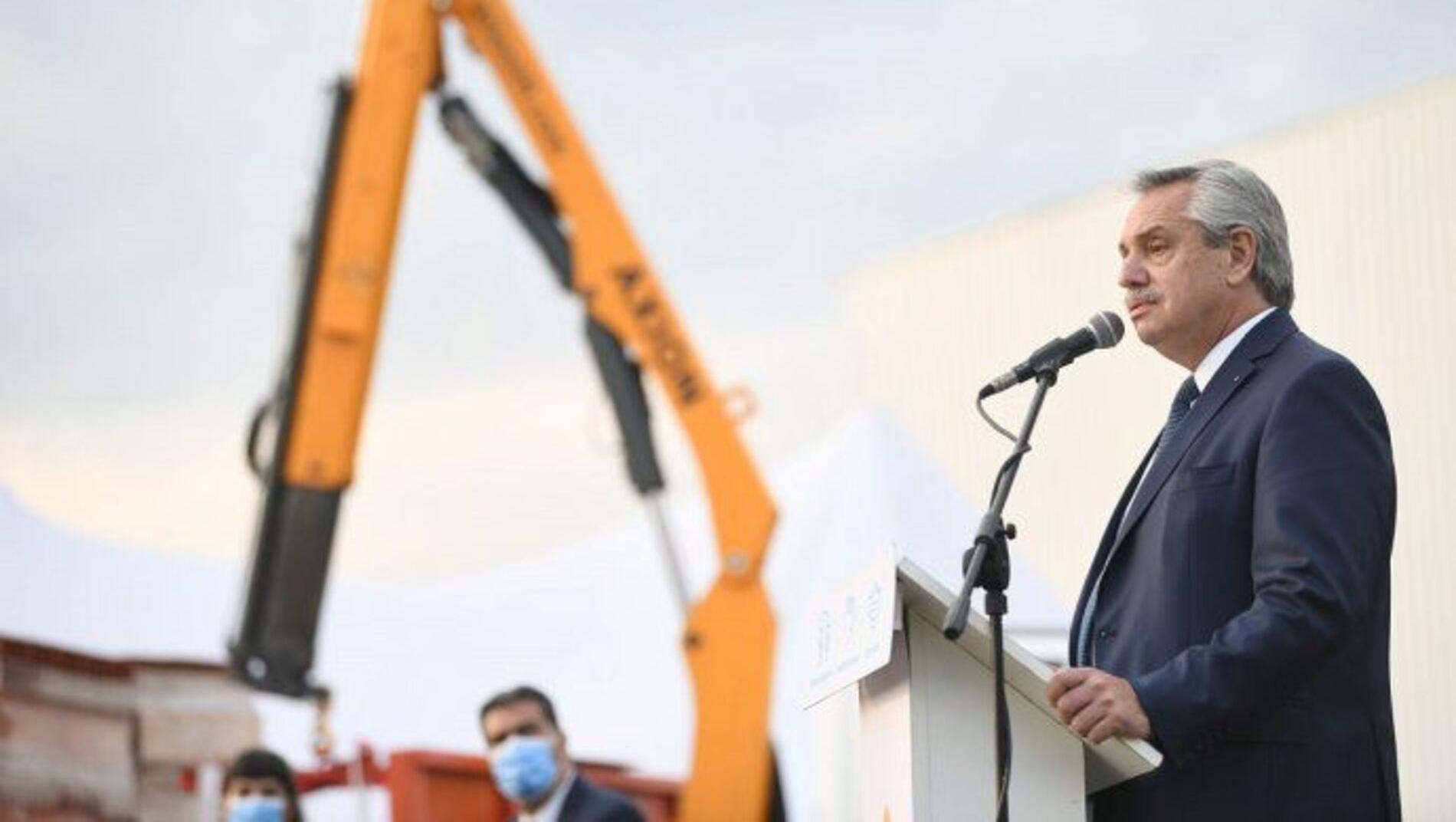 El presidente recorrió el Parque Industrial Hudson de Berazategui.