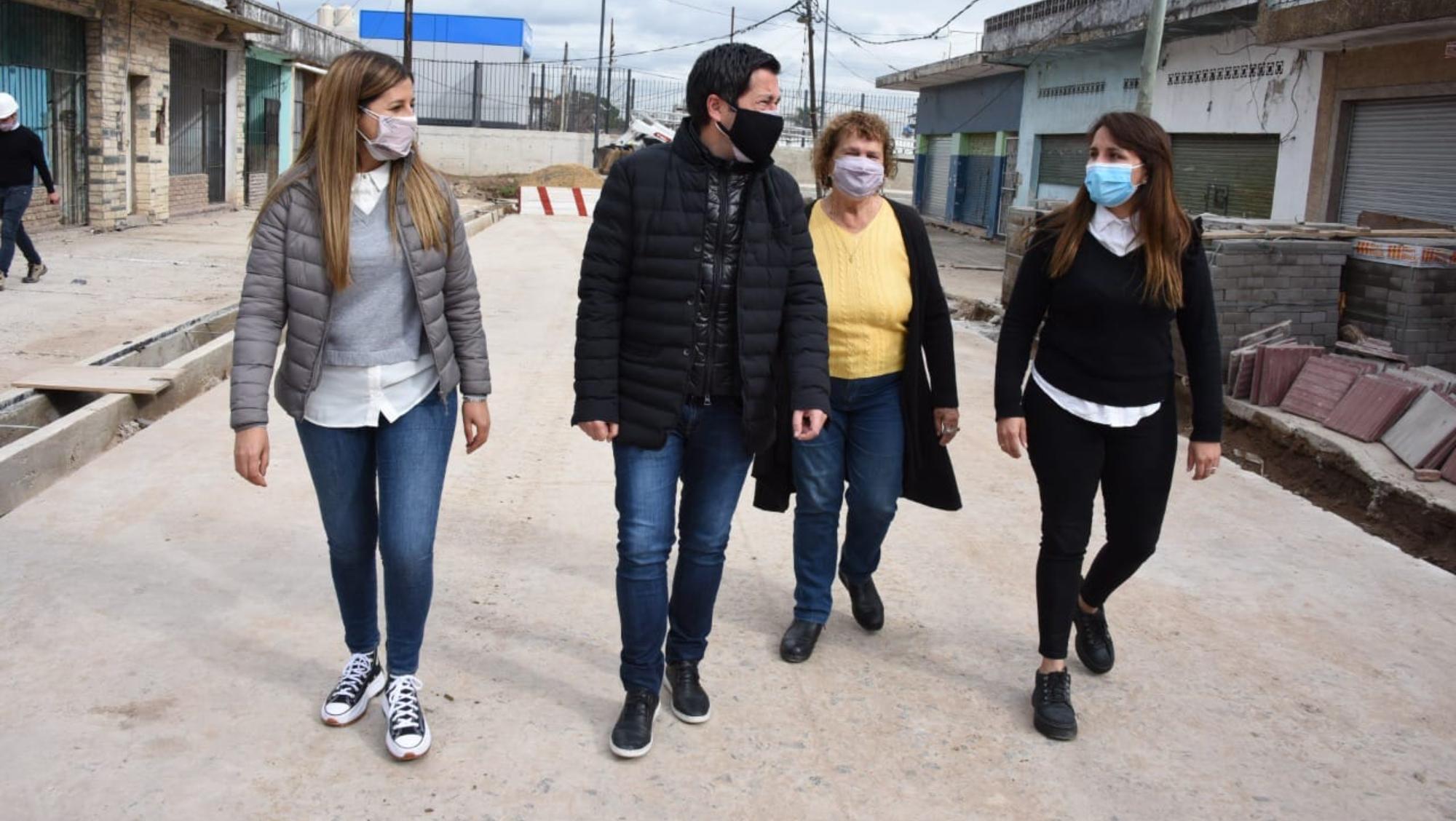 El intendente recorrió la zona cercana a la estación, en donde se concentran las obras.