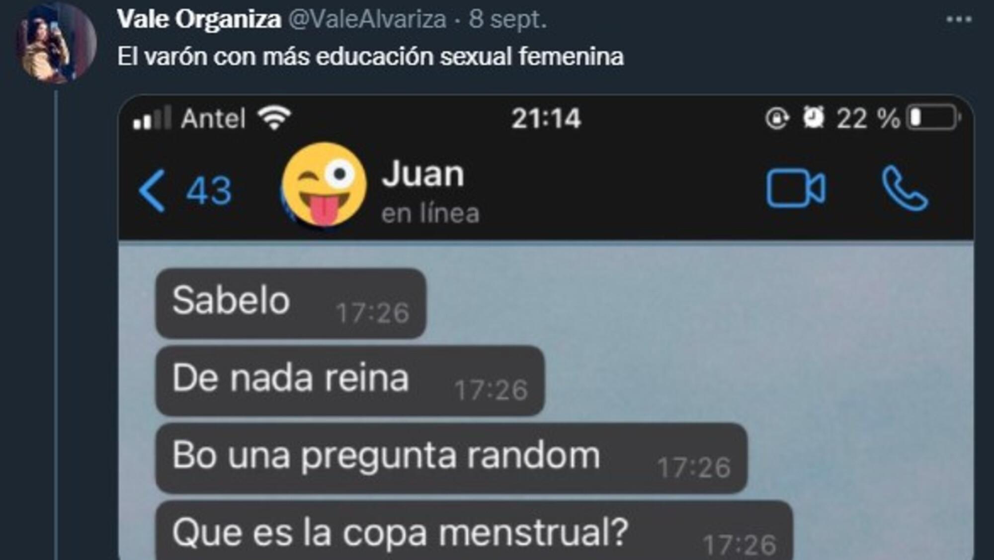 La usuaria de Twitter compartió la desopilante conversación que mantuvo con un amigo y se volvió viral.