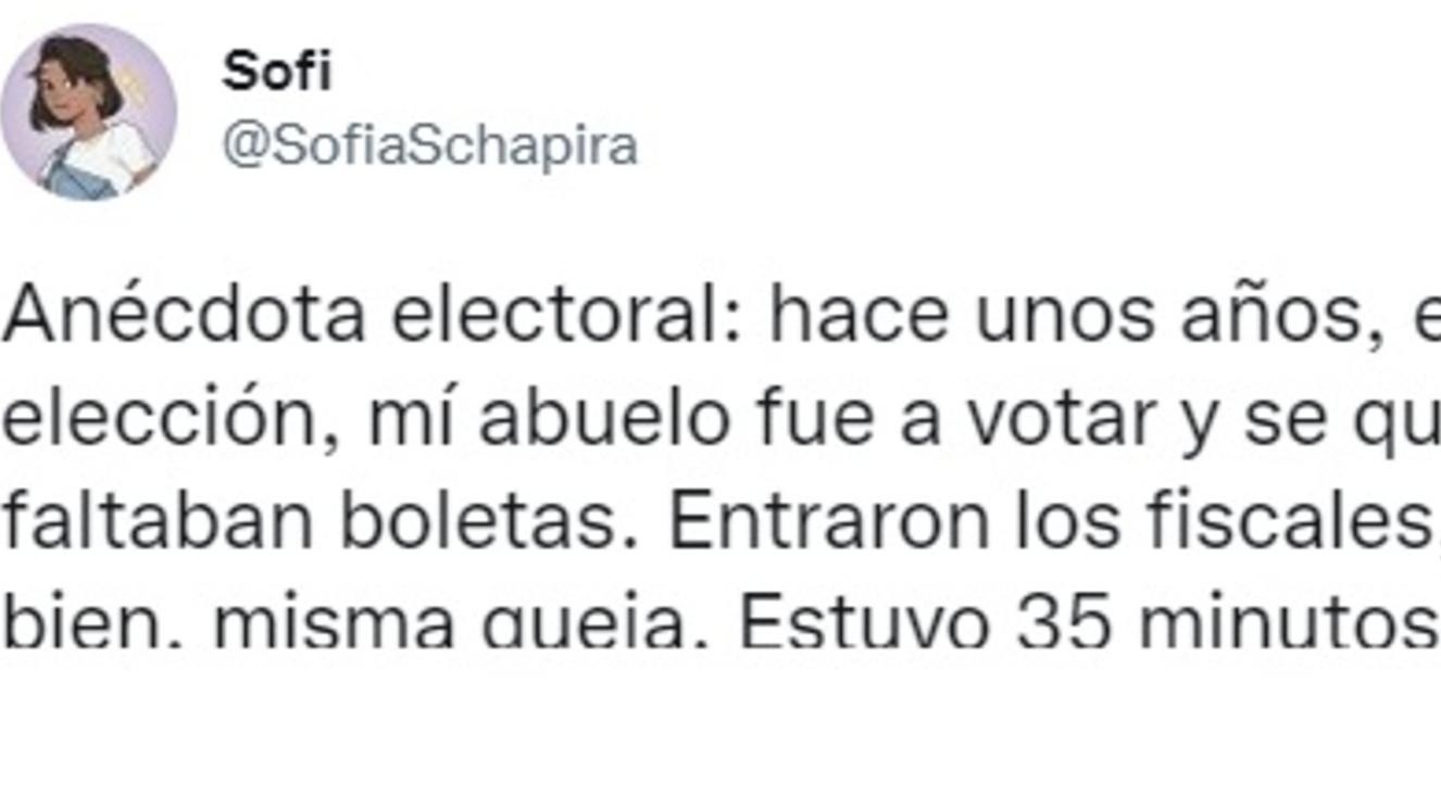 Contó un conflicto que tuvo su abuelo cuando fue a votar hace ocho años y se volvió viral.