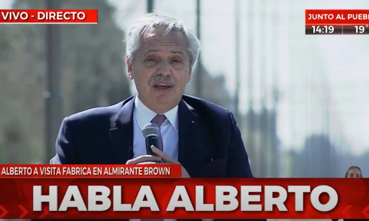 Alberto Fernández regresó al conurbano después de los resultados adversos en las PASO.